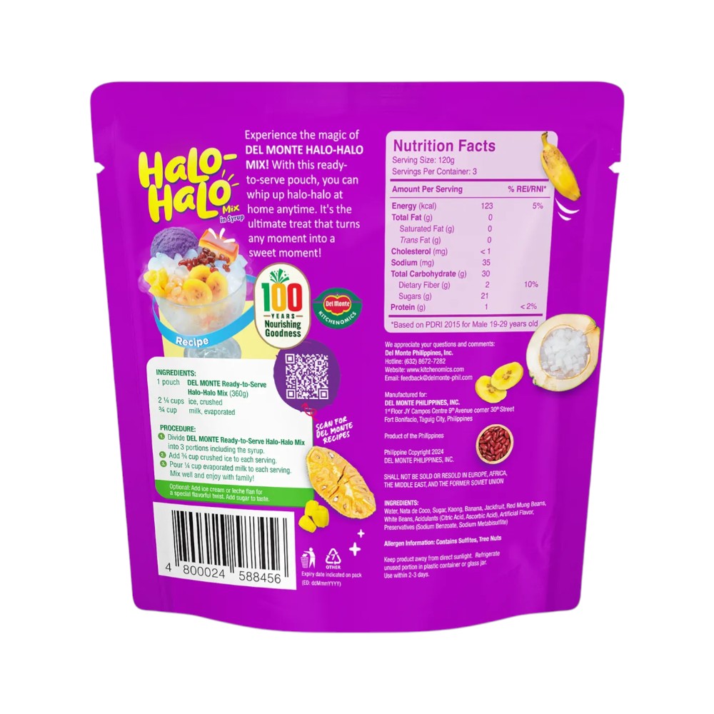 Del Monte Halo-Halo Mix in Syrup 360g