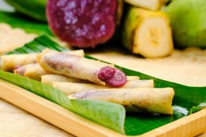 Golden Saba Turonitos (Mini Springrolls with Purple Yam "Ube") 454g