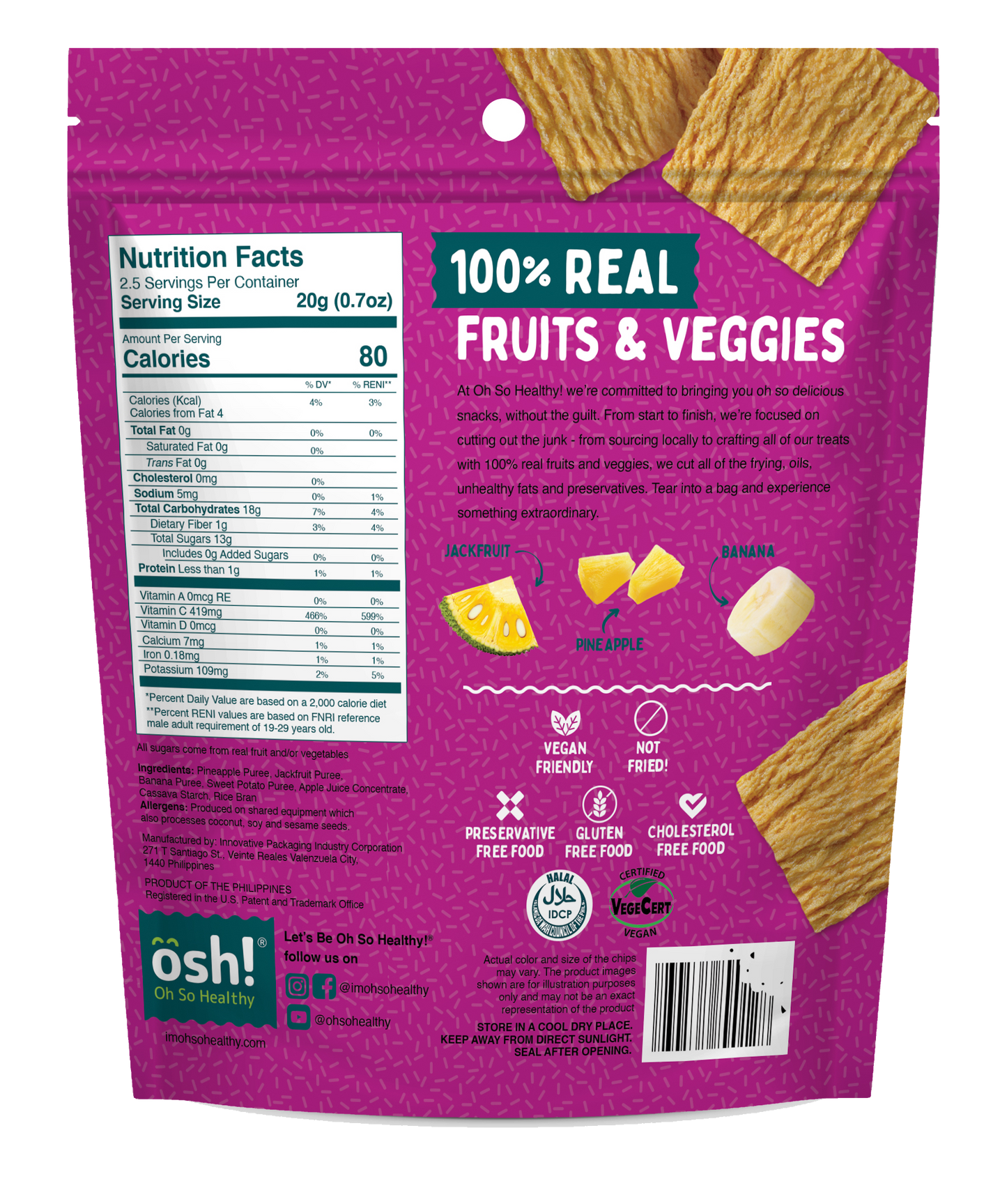 Oh So Healthy! 3in1 Jackfruit Fruit Crisps (Super Value Bundle)