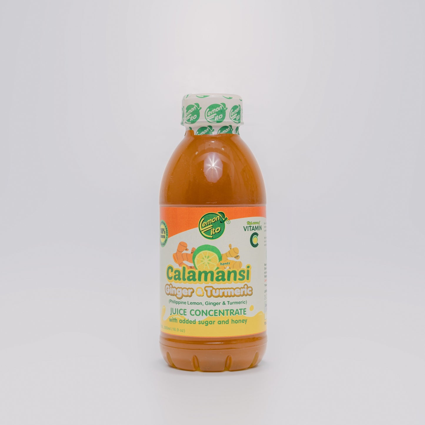 LemonCito Calamansi-Ginger-Turmeric Juice Concentrate with Honey 500ml