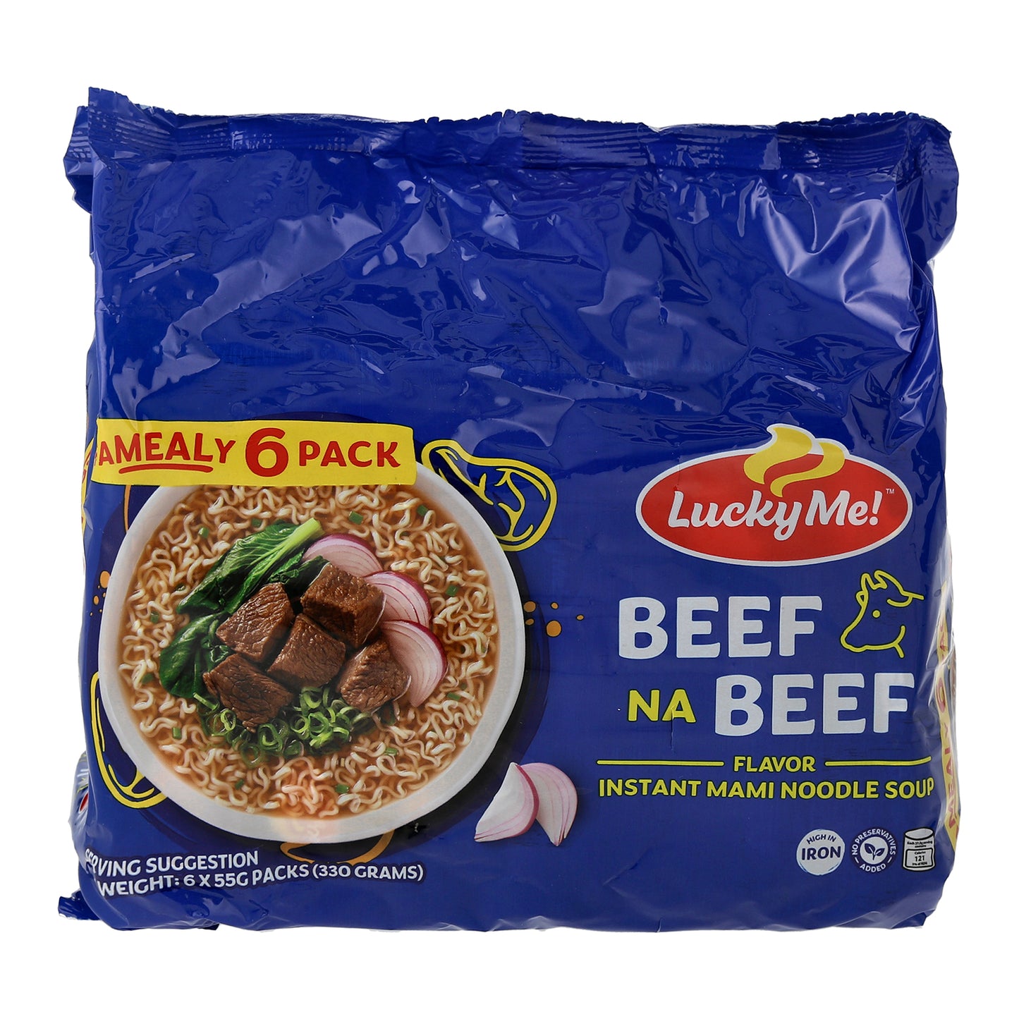 Lucky Me! Instant Noodle Beef 6x55g