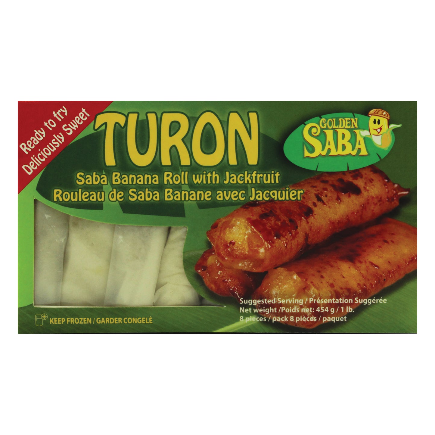 Golden Saba Turon (Saba Banana Roll with Jackfruit) 454g