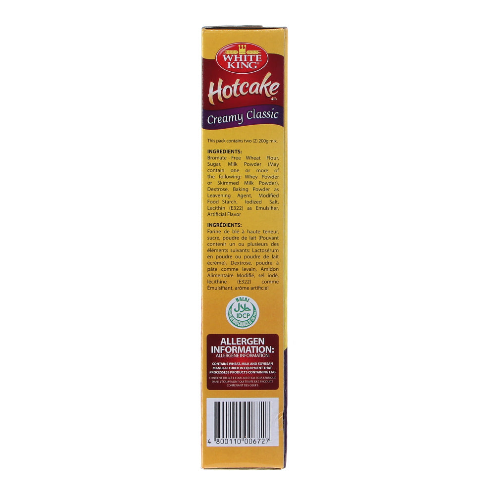 White King Creamy Classic Hotcake Mix 400g