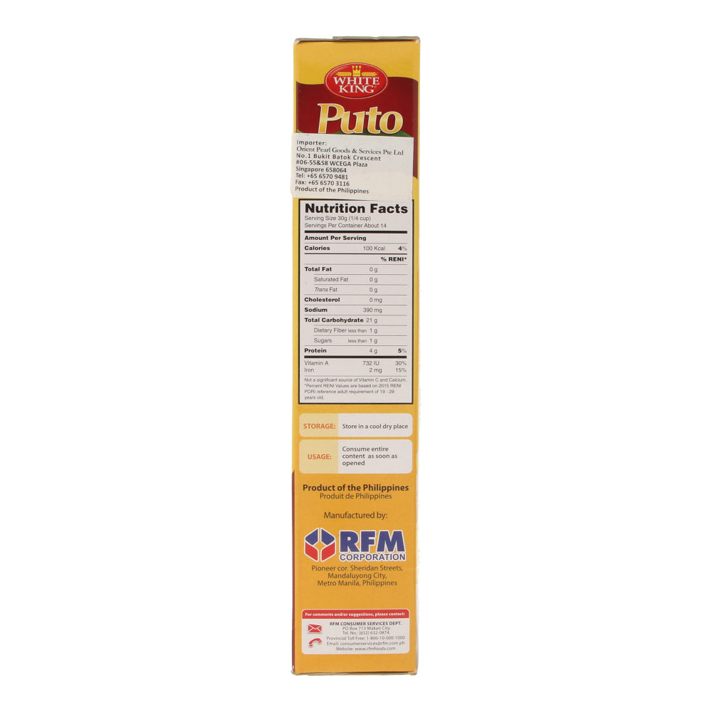 White King Classic Puto (Steamed White Cake Mix) 400g