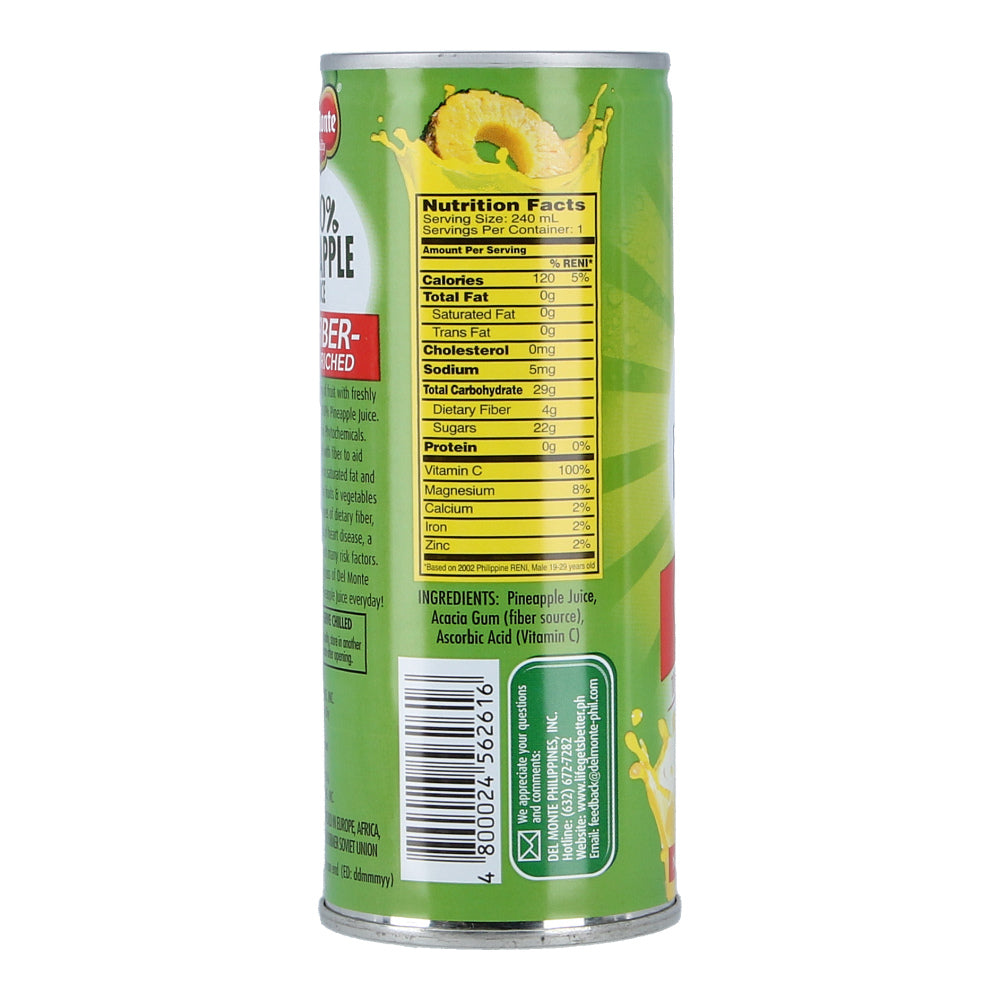 Del Monte Pineapple Juice w/ Fibre 240ml