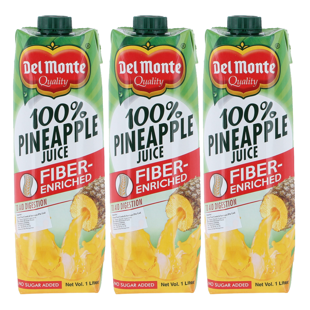 Del Monte Pineapple Juice w/ Fibre Tetra 1L