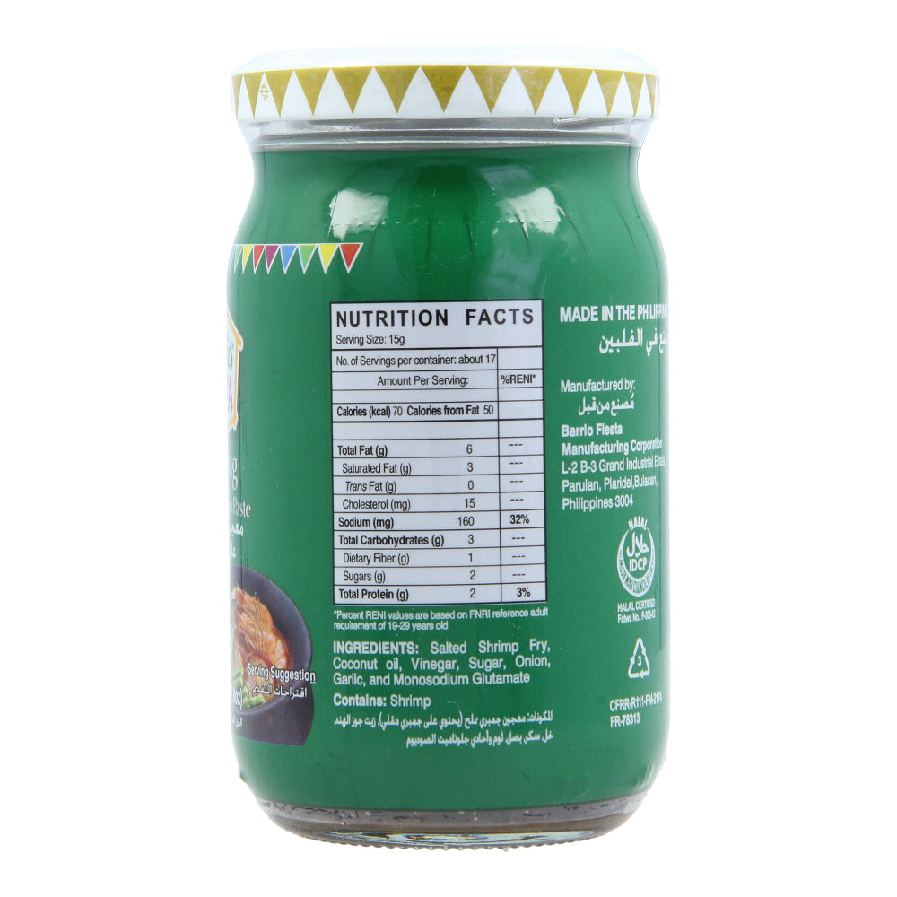 Barrio Fiesta Bagoong Regular w/ Veg Oil 250g