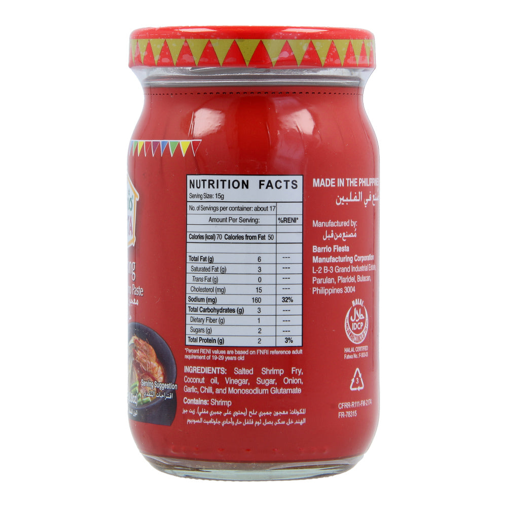 Barrio Fiesta Bagoong Spicy w/ Veg Oil 250g
