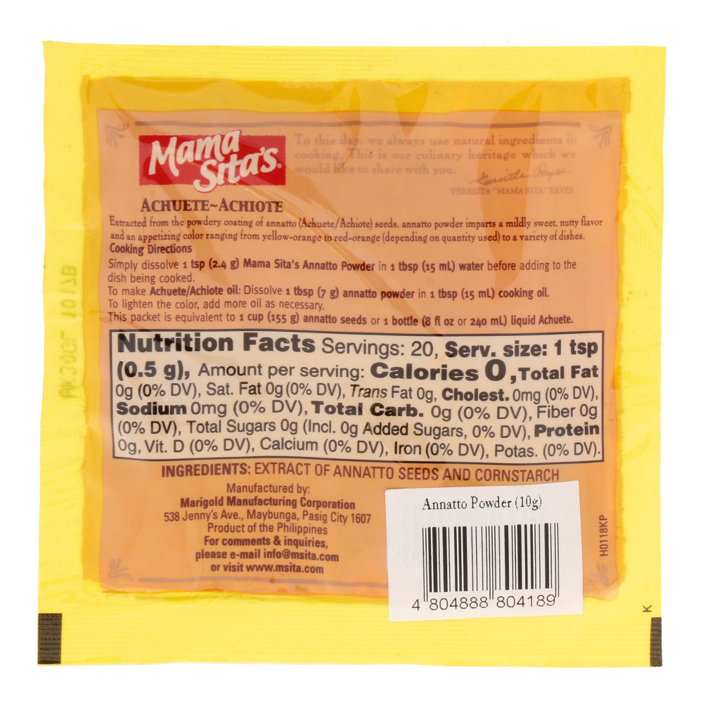 Mama Sita's Annatto Powder 10g