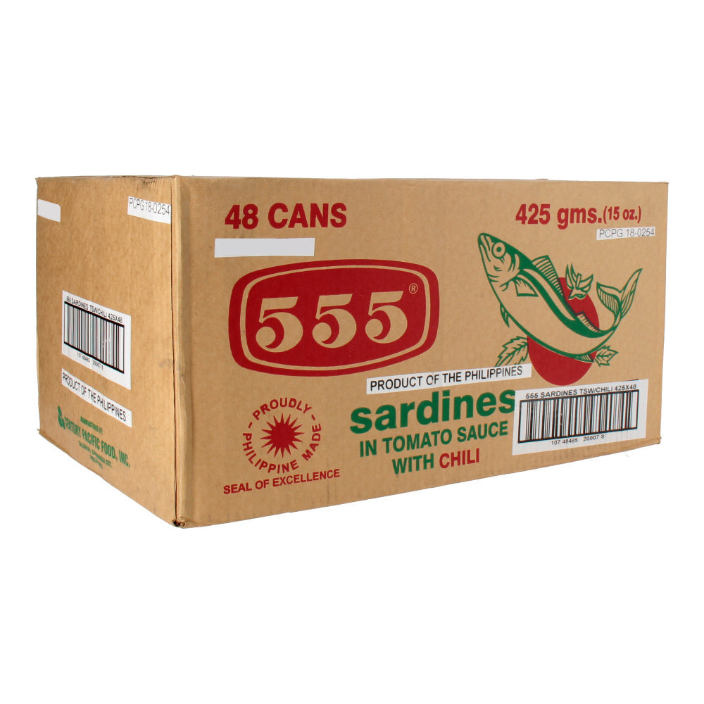 555 Sardines Tomato Sauce with Chilli 425g