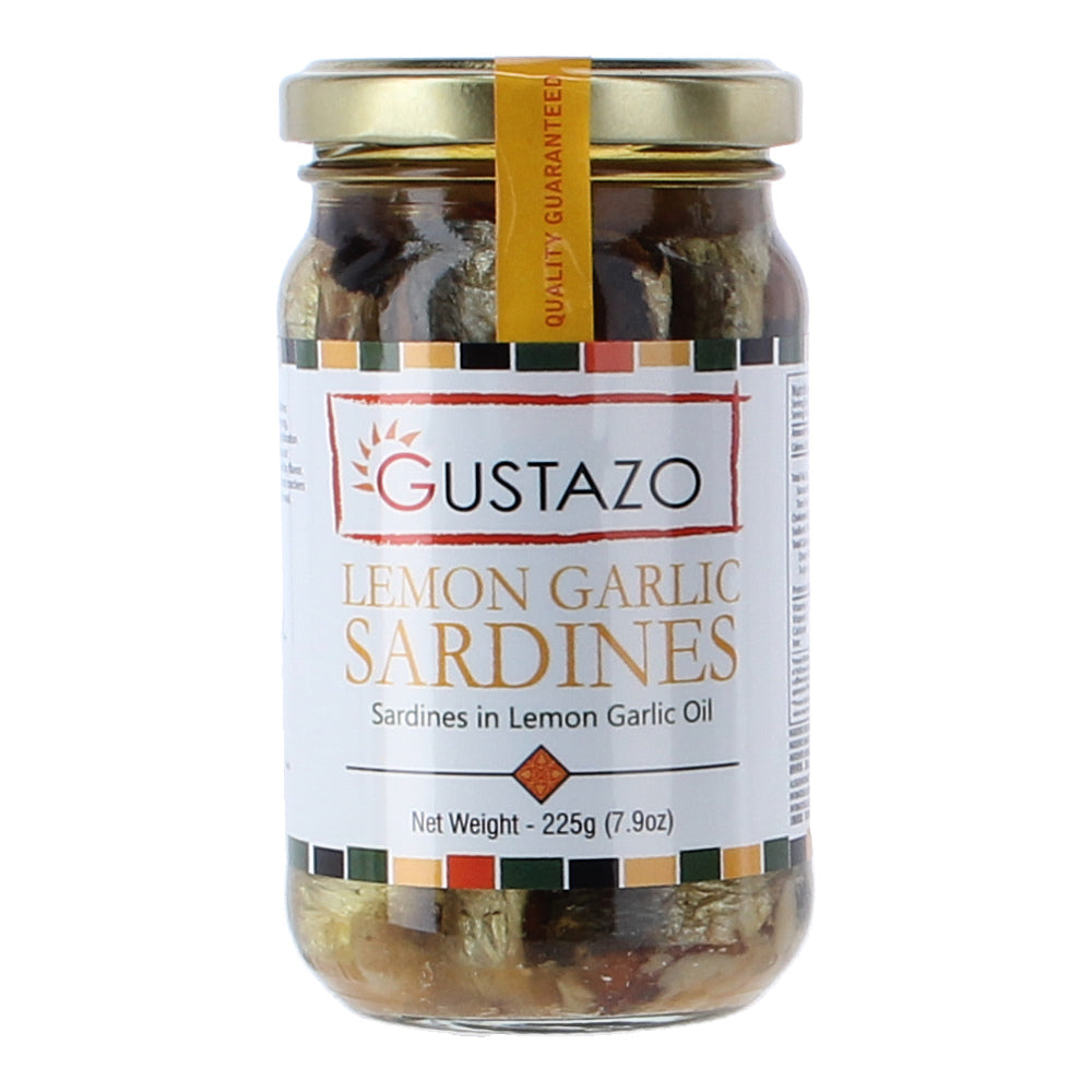 Gustazo Lemon Garlic Sardines 225g – Phroots