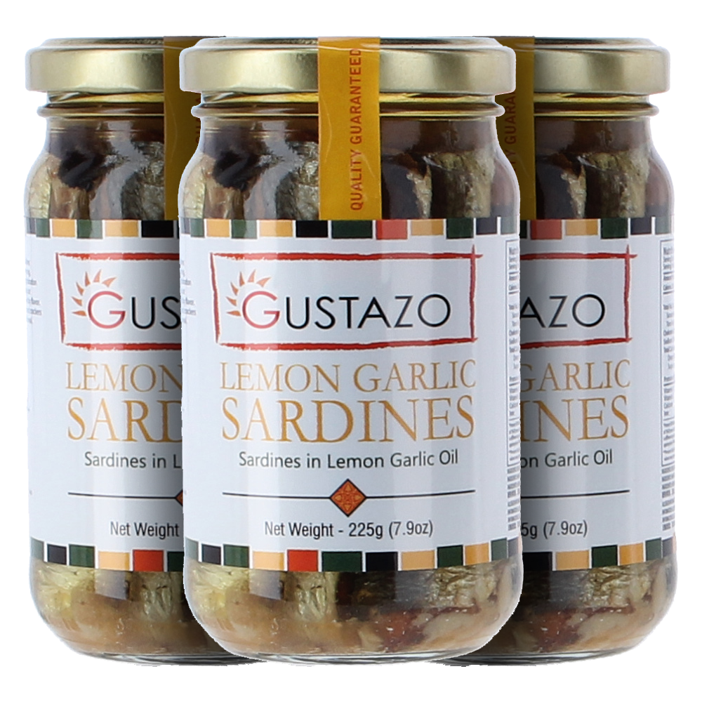 Gustazo Lemon Garlic Sardines 225g
