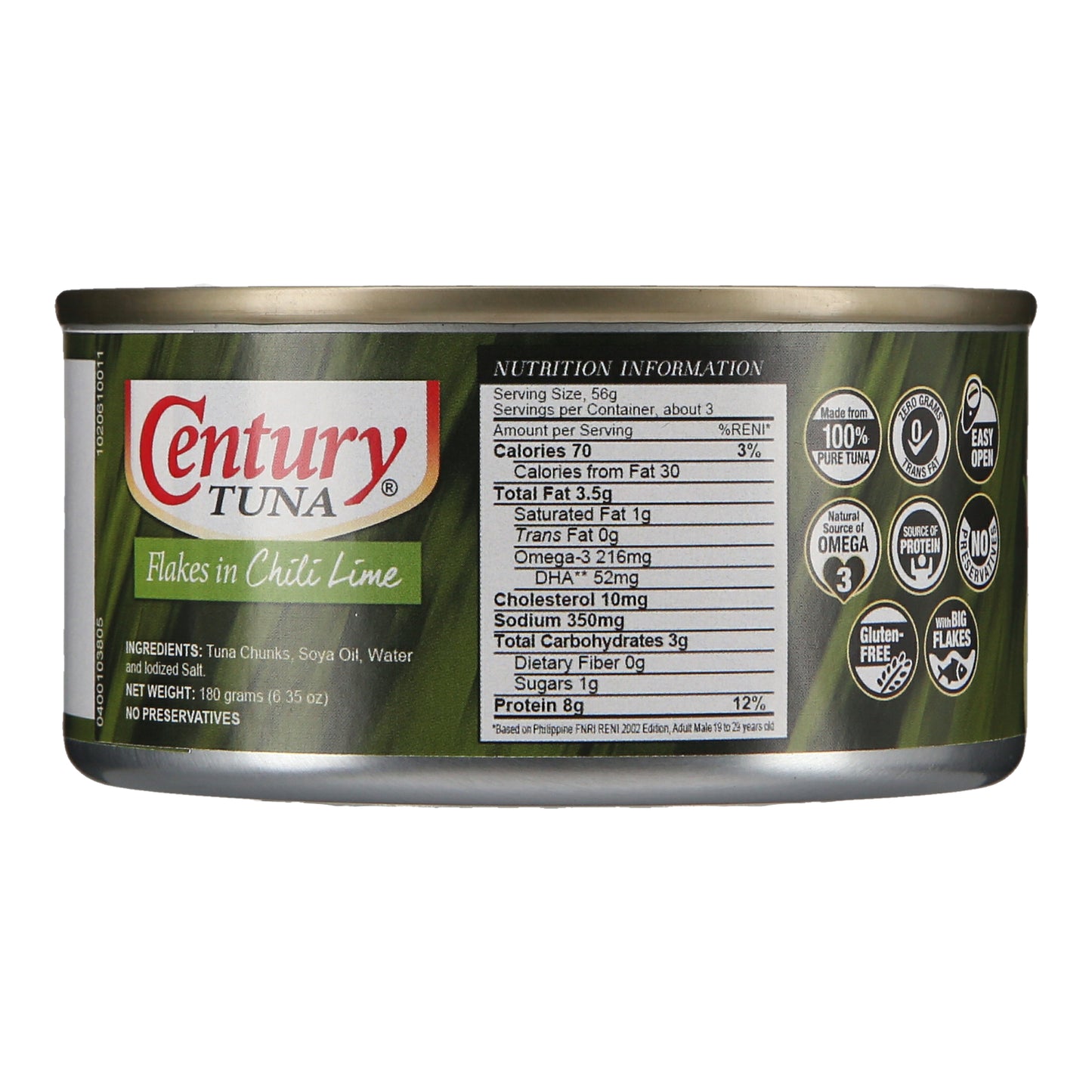 Century Tuna Flakes in Chili Lime 180g