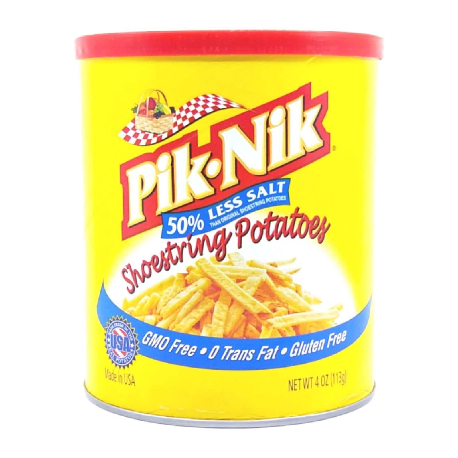 Pik-Nik 50% Less Salt Shoestring Potatoes 4oz