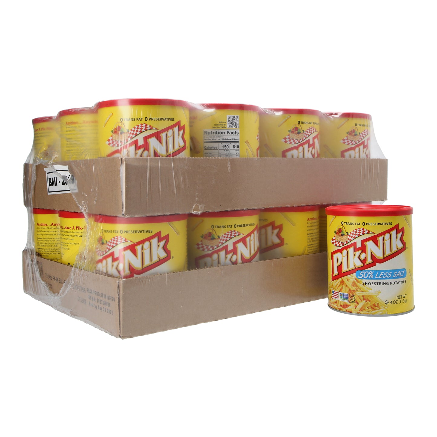 Pik-Nik 50% Less Salt Shoestring Potatoes 4oz