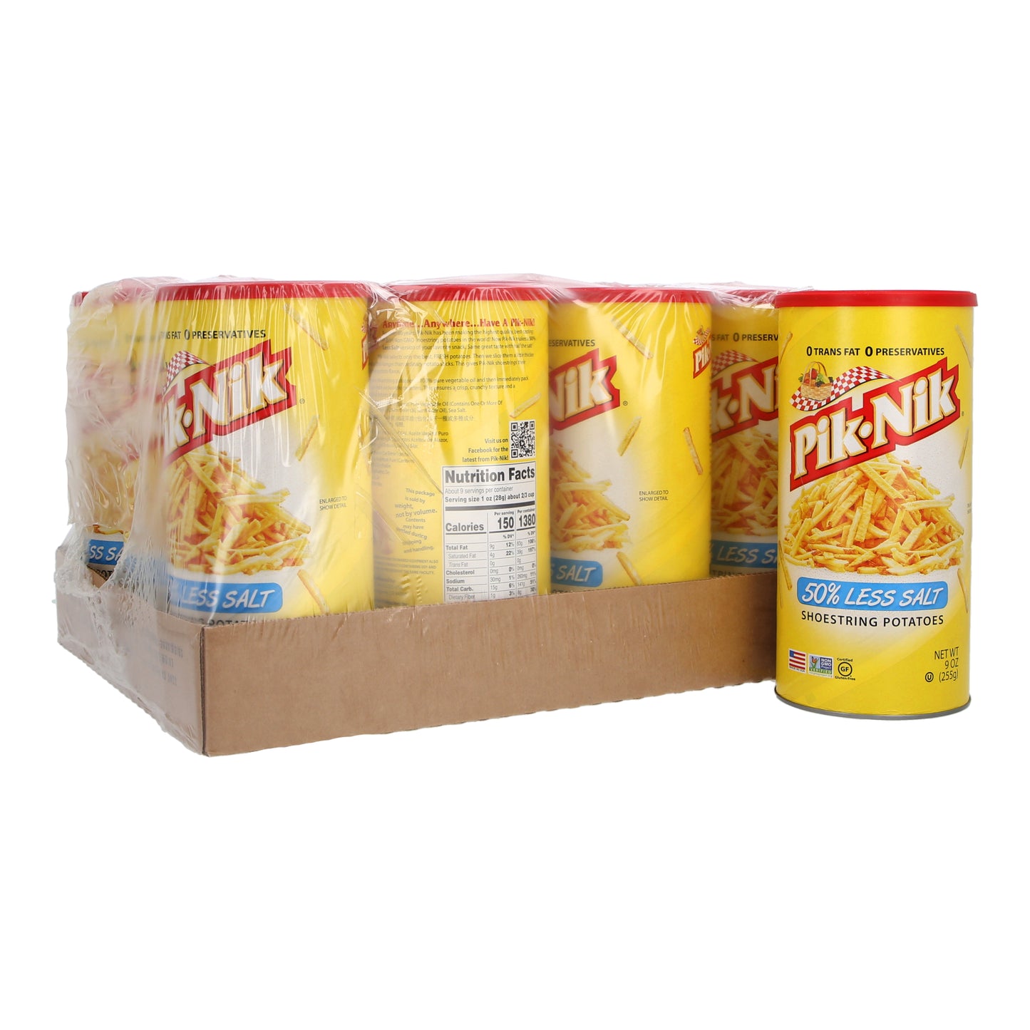 Pik-Nik 50% Less Salt Shoestring Potatoes 9oz