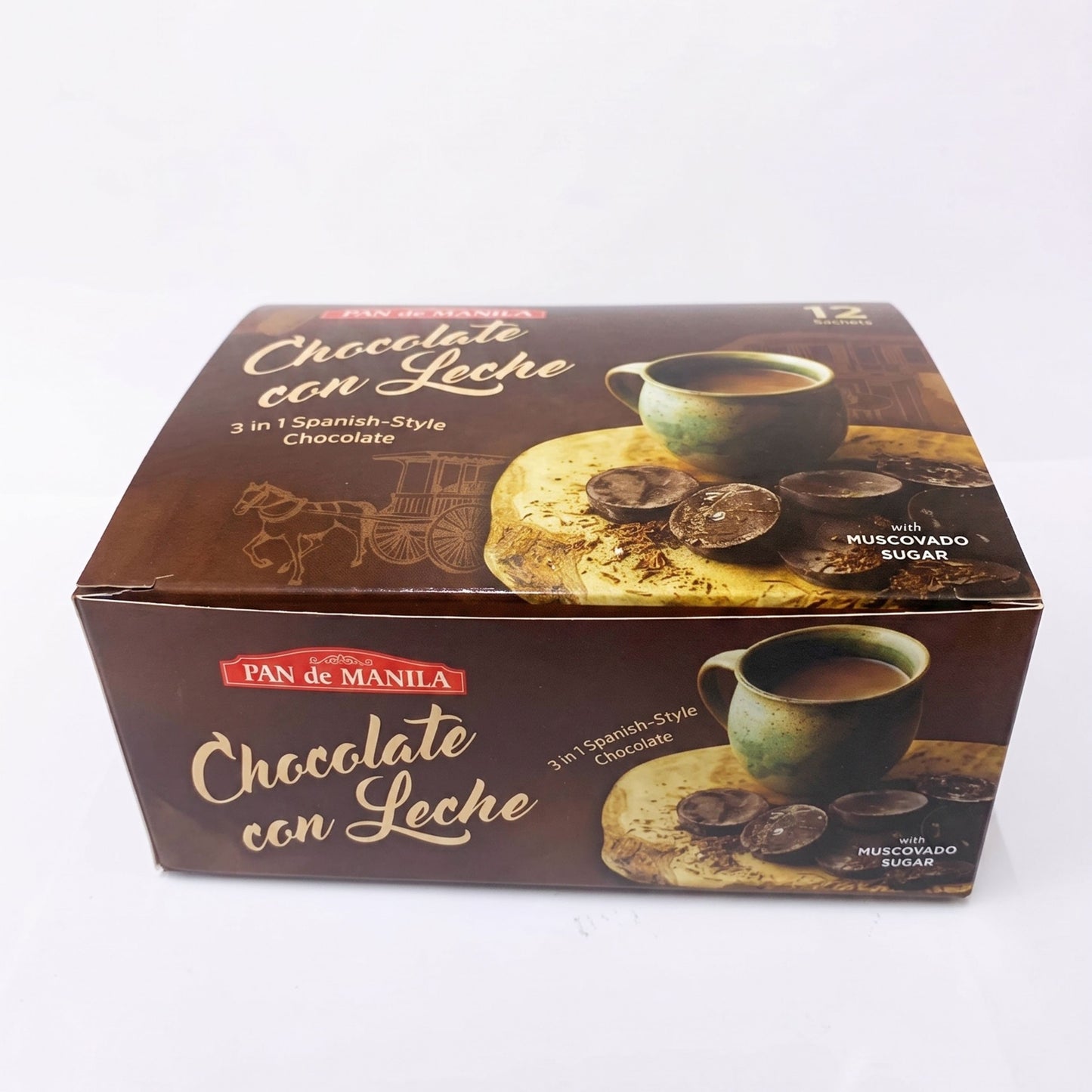 Pan de Manila Chocolate Con Leche 12 sachets x 30g