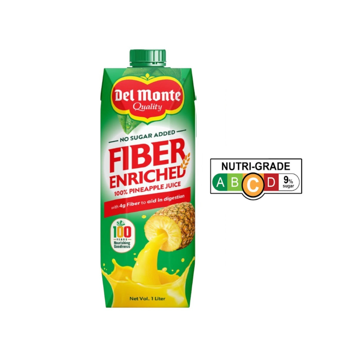 Del Monte Pineapple Juice w/ Fibre Tetra 1L