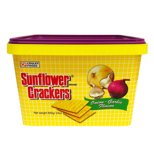 Croley Foods Sunflower Crackers Onion & Garlic 650g