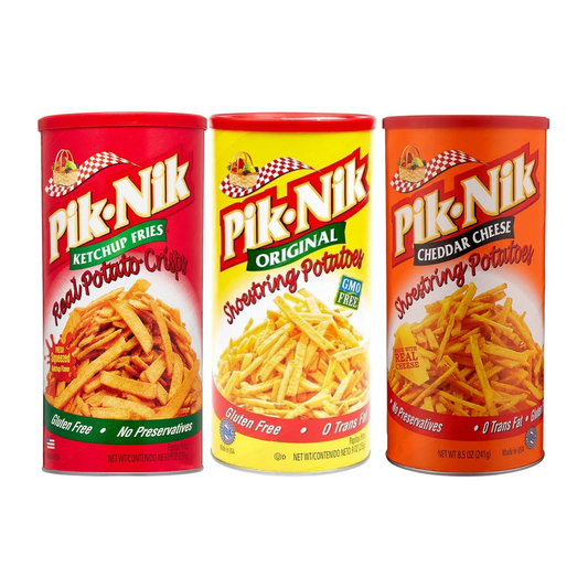 Pik-Nik 3in1 Party Bundle C (Original, Cheddar Cheese, Ketchup 9oz)
