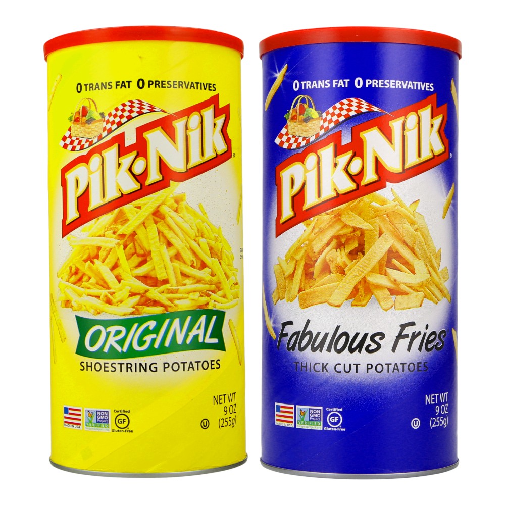 Pik-Nik Super Value Party Bundle 2 (Original Shoestring Potatoes & Fabulous Fries 9oz)