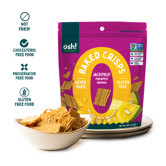 Oh So Healthy! Jackfruit Pineapple Banana Fruit Crisps 40g