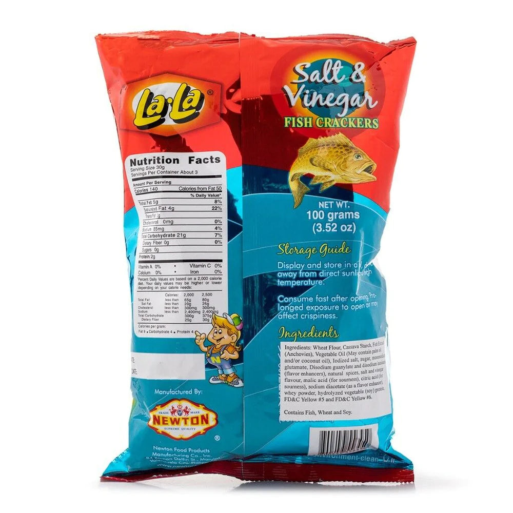 Lala Fish Crackers Salt & Vinegar 100g