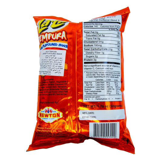 Lala Tempura Shrimp Flavoured Snack 50g