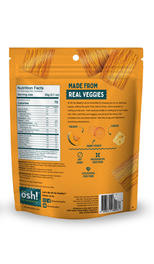 Oh So Healthy! Squash Cheese Baked Crisps 50g