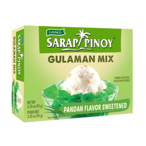 Sarap Pinoy Gulaman Mix Pandan Flavor Sweetened 95g