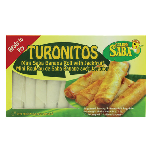 Golden Saba Turonitos (Mini Saba Banana Roll with Jackfruit) 454g