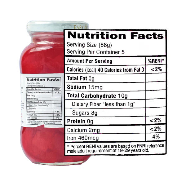 Tita Ely Nata De Coco (Coconut Gel) Red in Heavy Syrup 340g