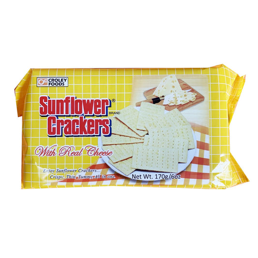 Croley Foods Sunflower Crackers with Real Cheese 170g