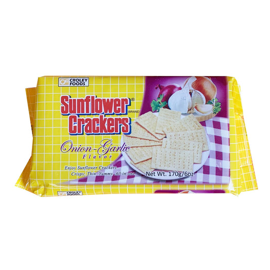 Croley Foods Sunflower Crackers Onion-Garlic Flavor 170g
