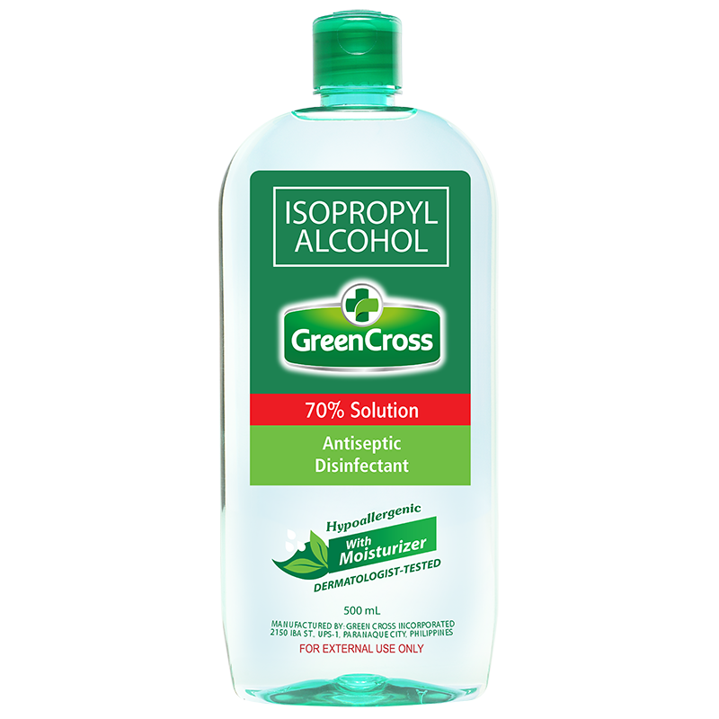 Green Cross 70% Isopropyl Alcohol with Moisturizer 500ml
