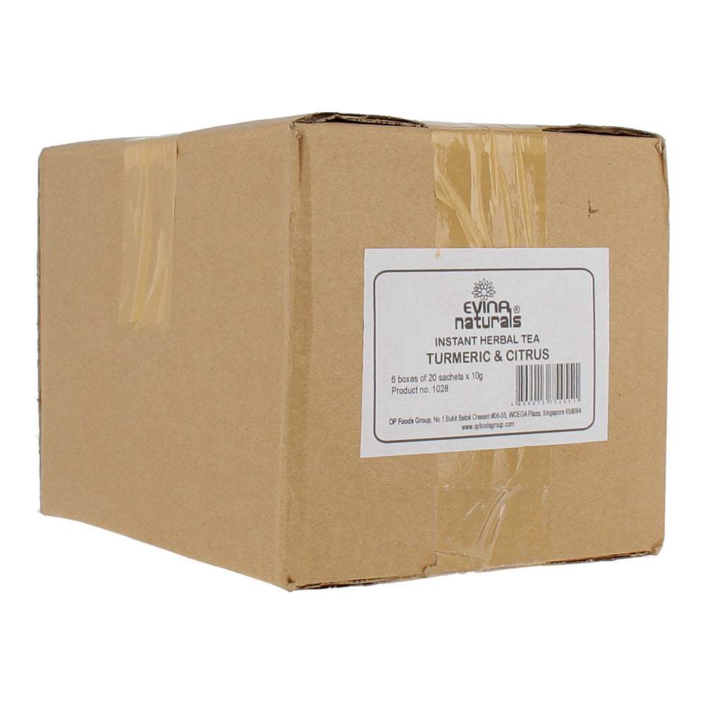 Evina Naturals Turmeric & Citrus Instant Herbal Tea (20 sachets) 200g