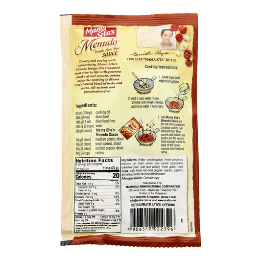 Mama Sita's Menudo (Tomato Stew Base) Sauce 80g