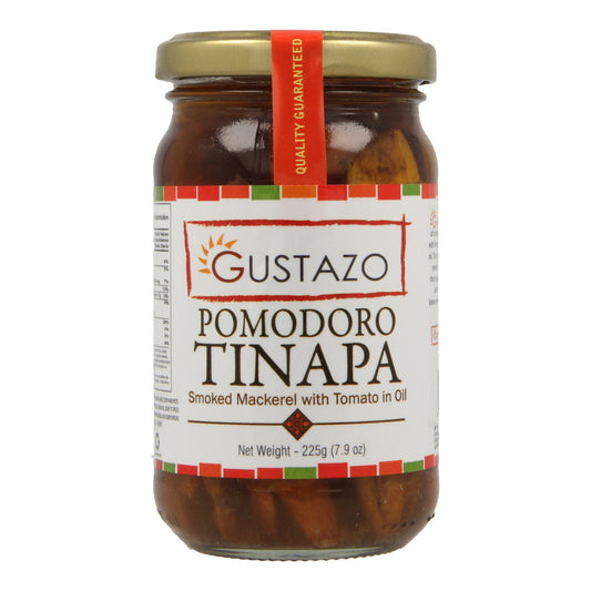 Gustazo Pomodoro Tinapa (Smoked Mackerel with Tomato in Oil) 225g