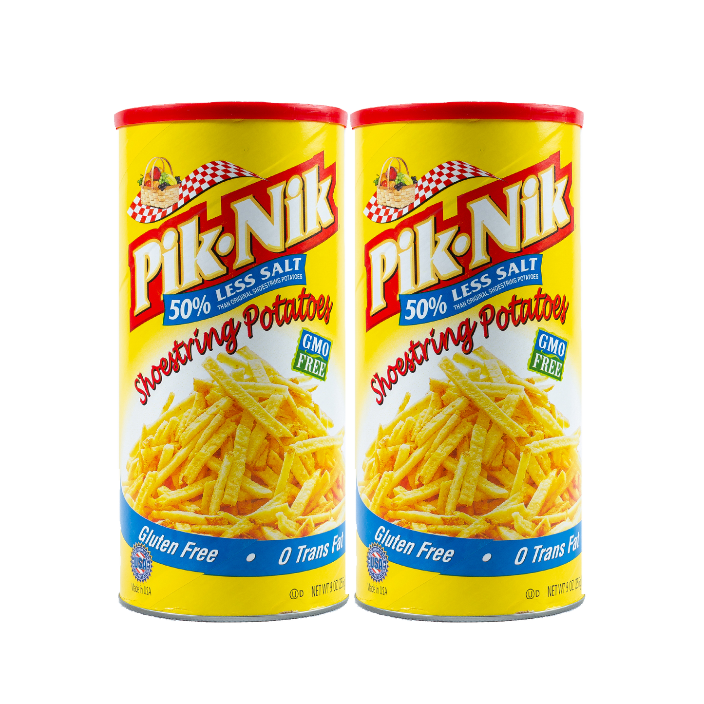 Pik-Nik 50% Less Salt Shoestring Potatoes 9oz