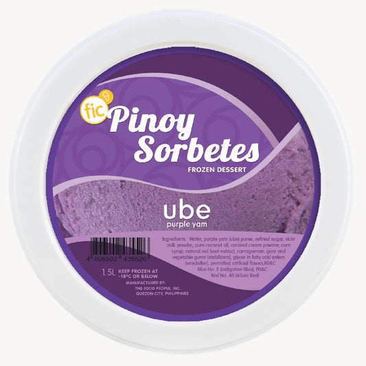 FIC Pinoy Sorbetes Frozen Dessert Ube (Purple Yam) 1.5L