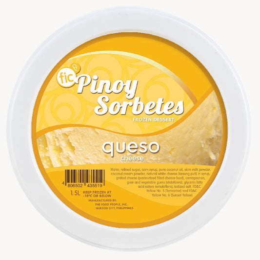 FIC Pinoy Sorbetes Frozen Dessert Queso (Cheese) 1.5L