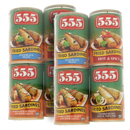 555 Fried Sardines Value Pack 4 x 155g